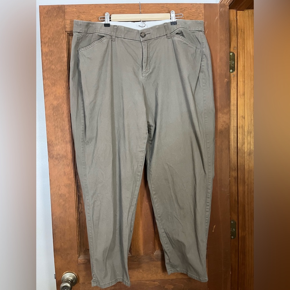 Lane Bryant Taupe Trousers